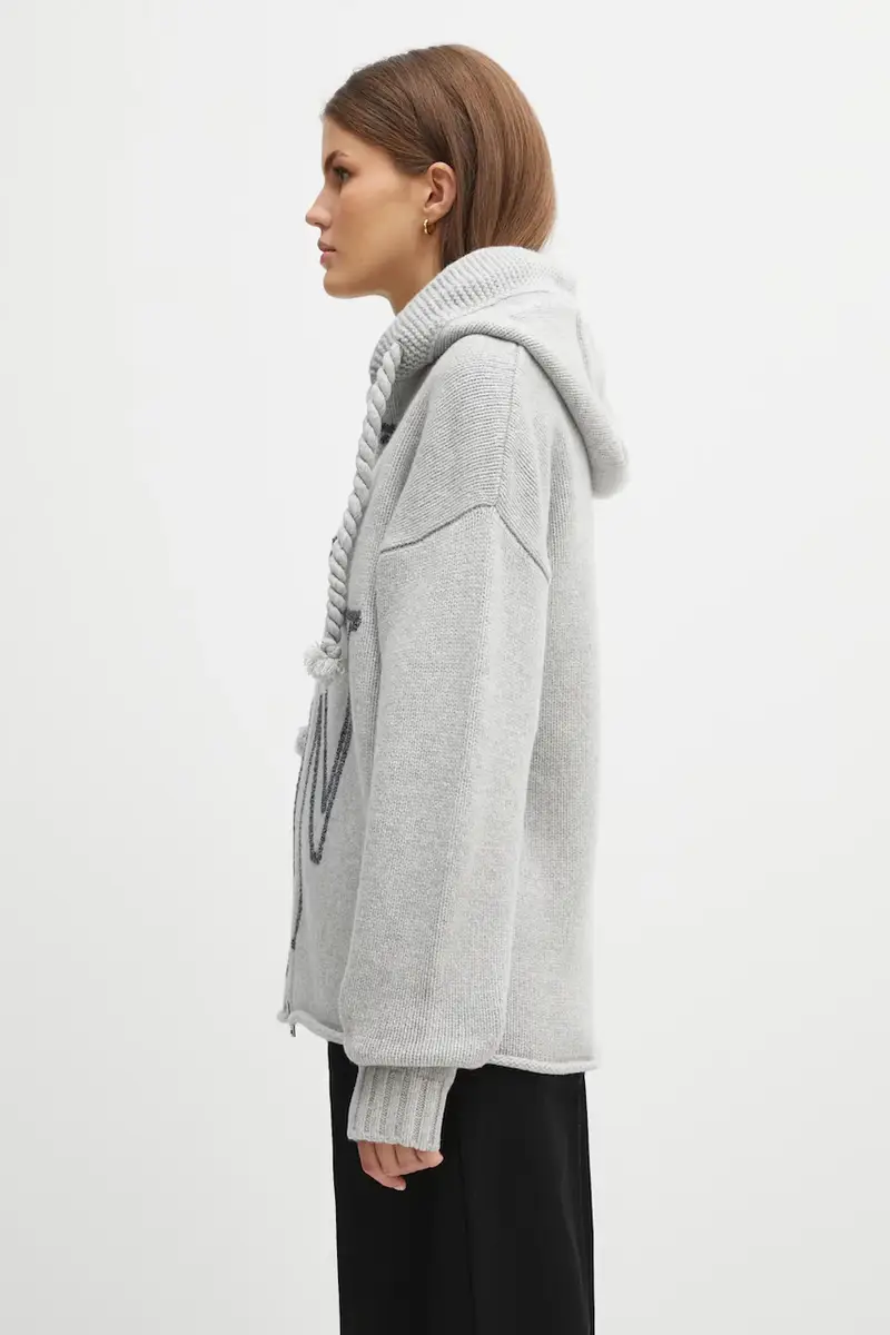 JW Anderson Cardigan Donna Grigio 2734063 miniatura 2