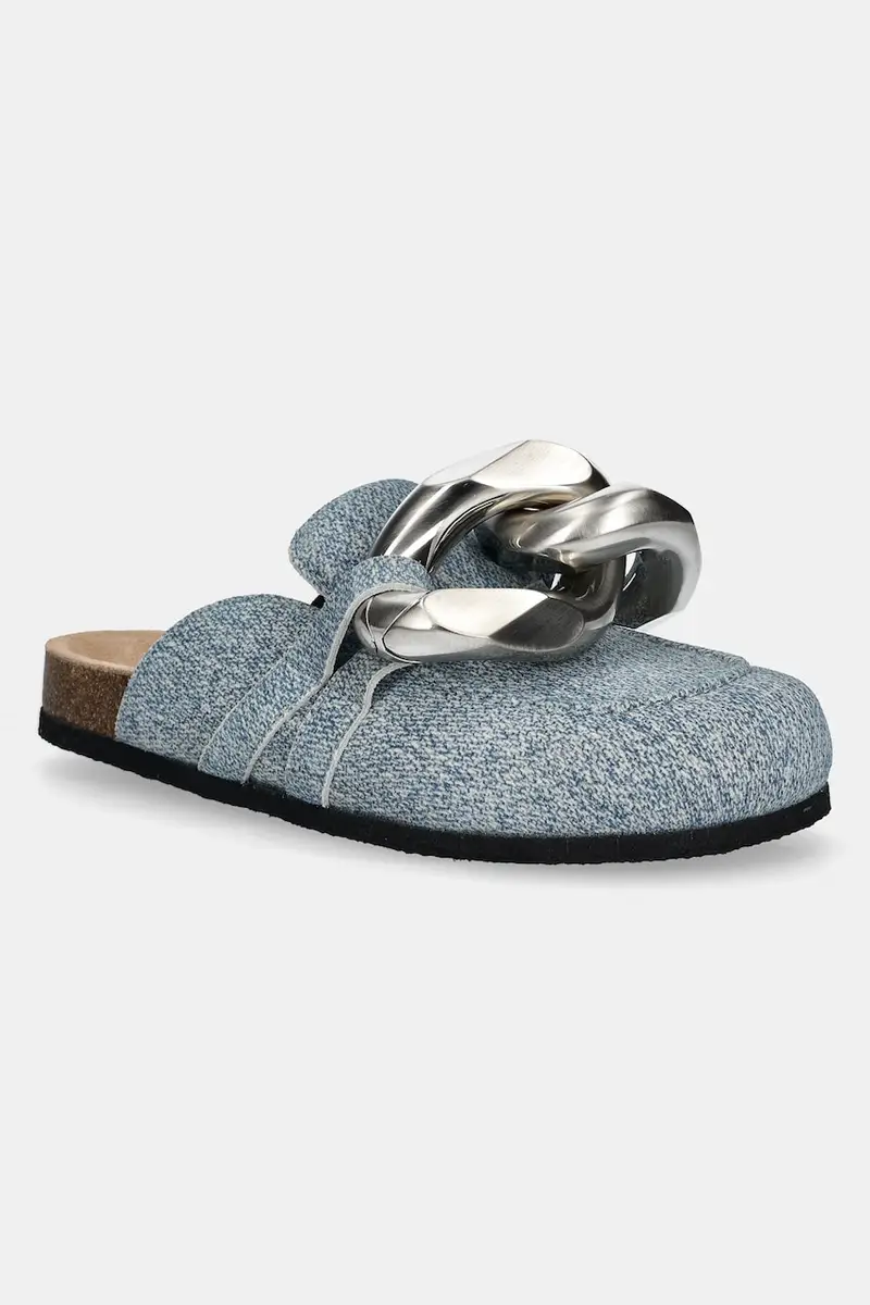 ciabatte slide in camoscio colore blu LF0048 LA0238 800