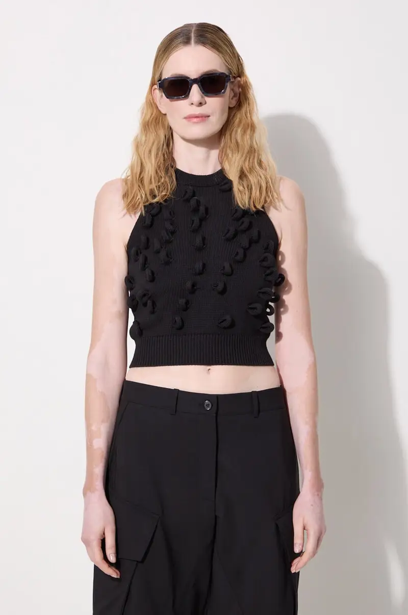 gilet Loop Tank Top colore nero KW1137.YN0327.999