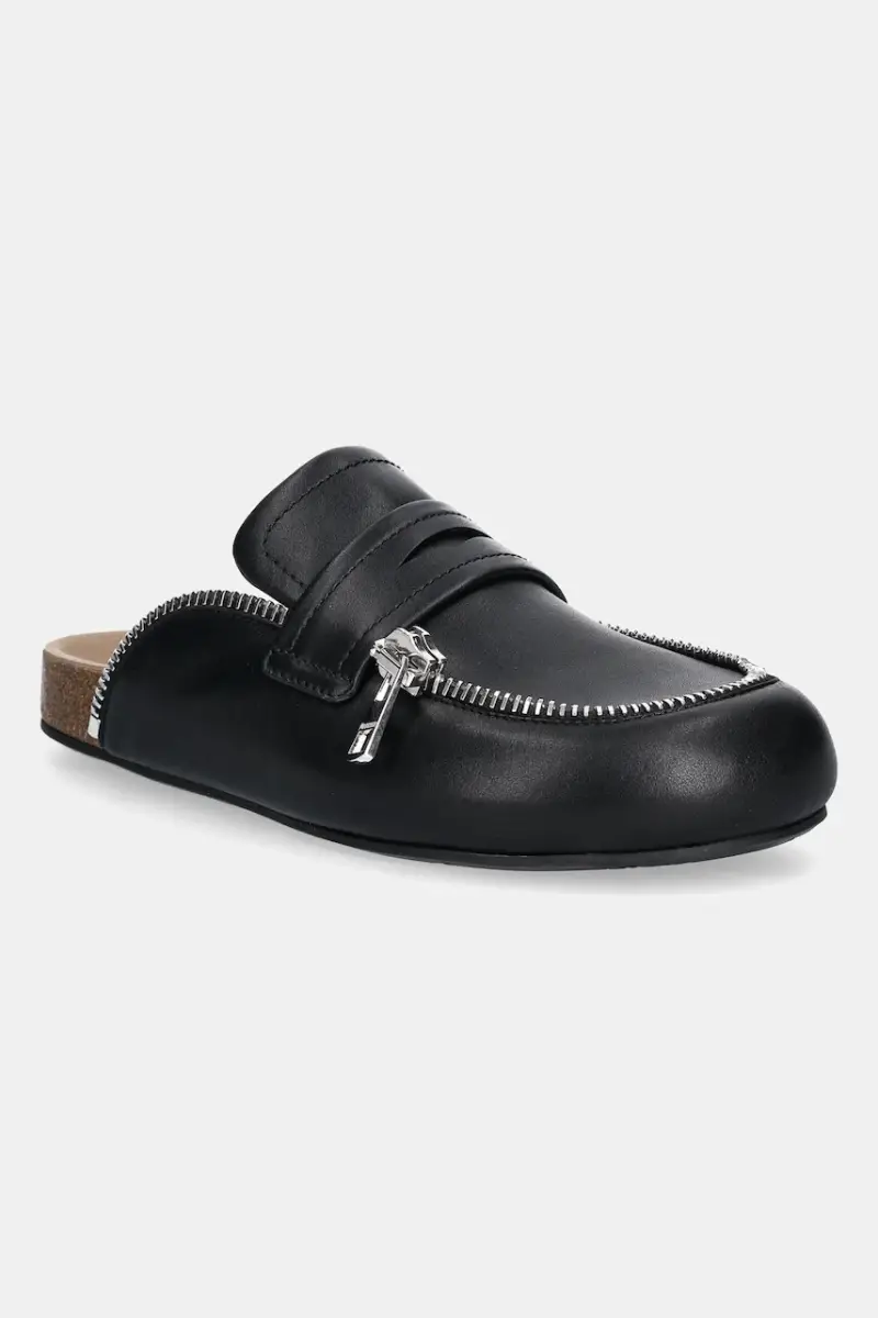 infradito in pelle Biker Loafer colore nero LF0071 LA0268 999