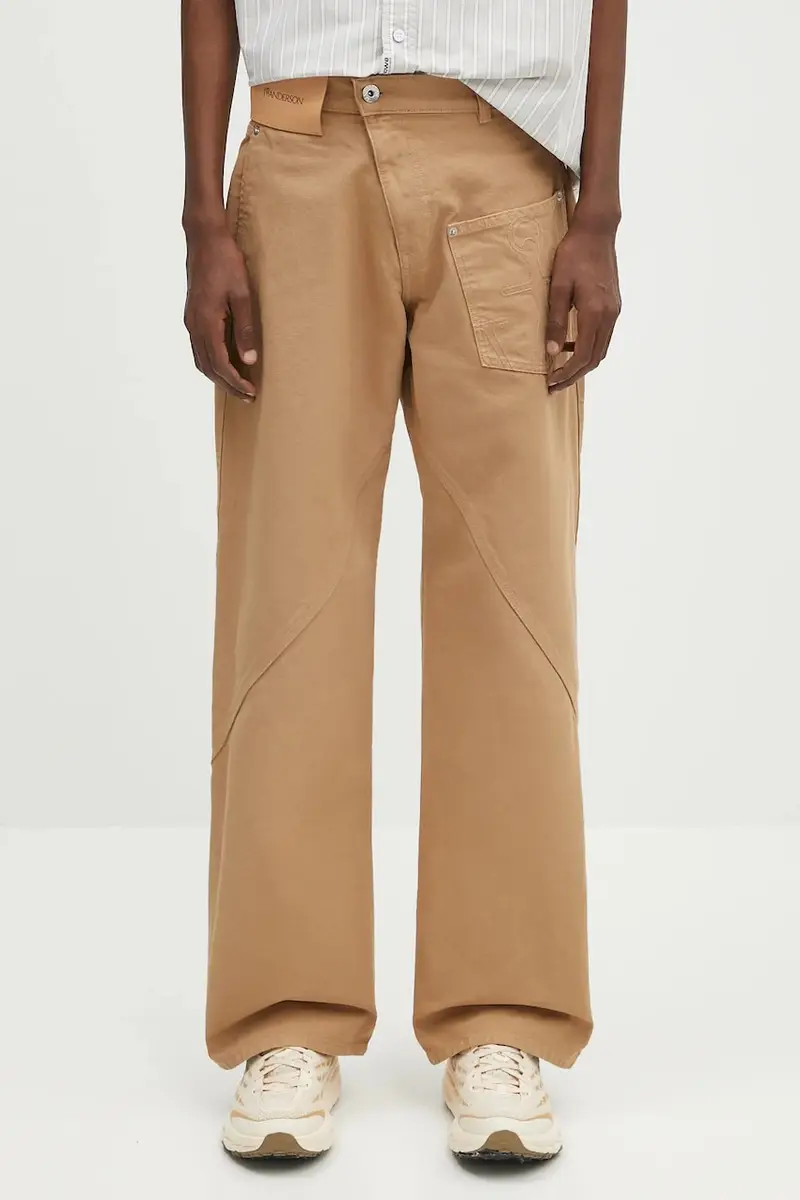 pantaloni in cotone Twisted Workwear colore beige TR0405.PG1744.130