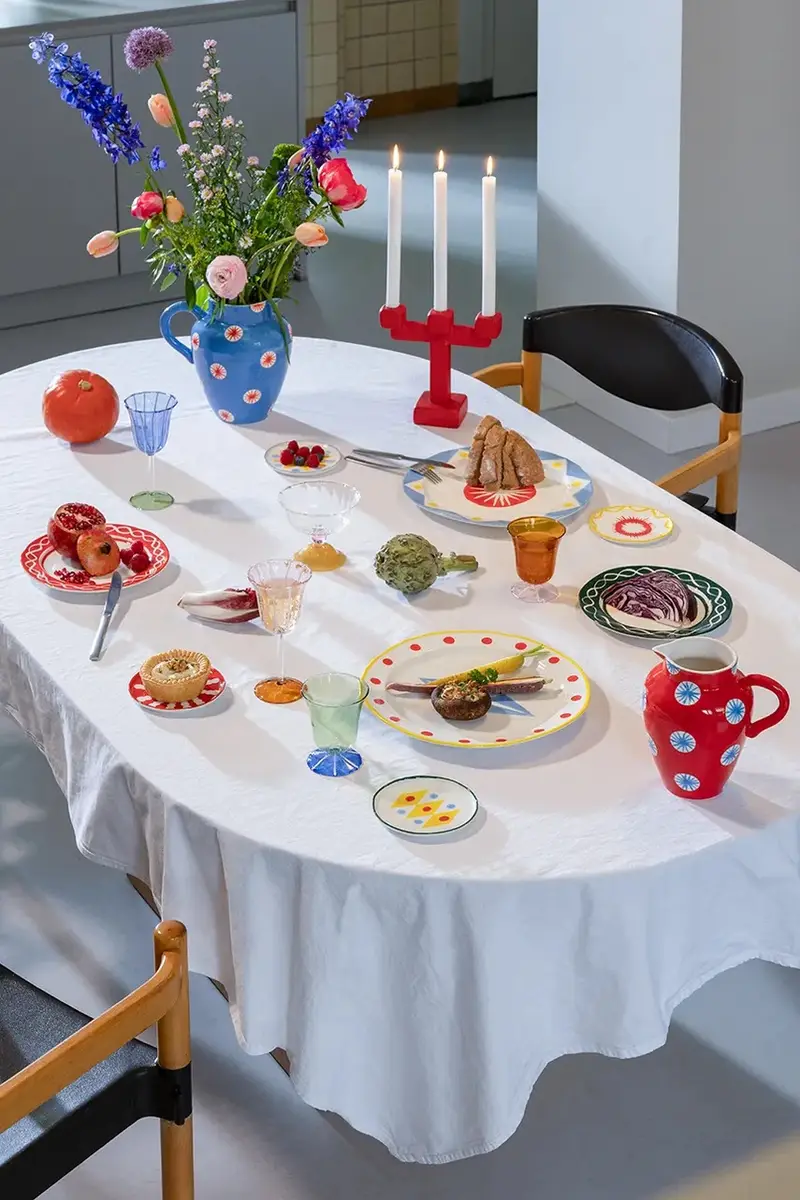 candeliere decorativo chunk large 21 x 8 x 20, 5 cm Rosso miniatura 5