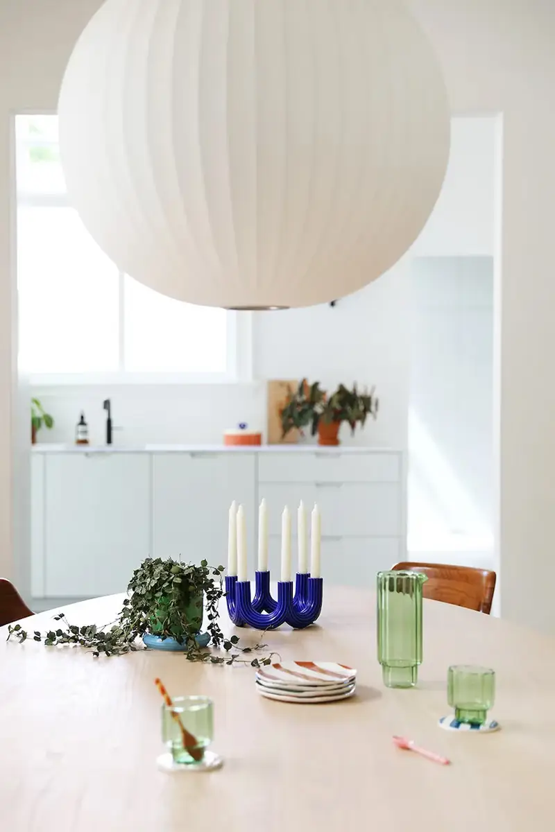 candeliere decorativo churros blue 11 cm Blu miniatura 2