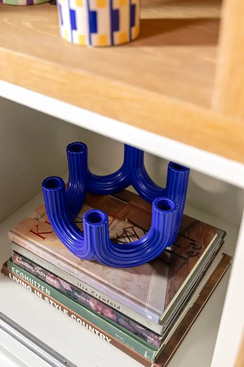 candeliere decorativo churros blue 11 cm Blu miniatura 5