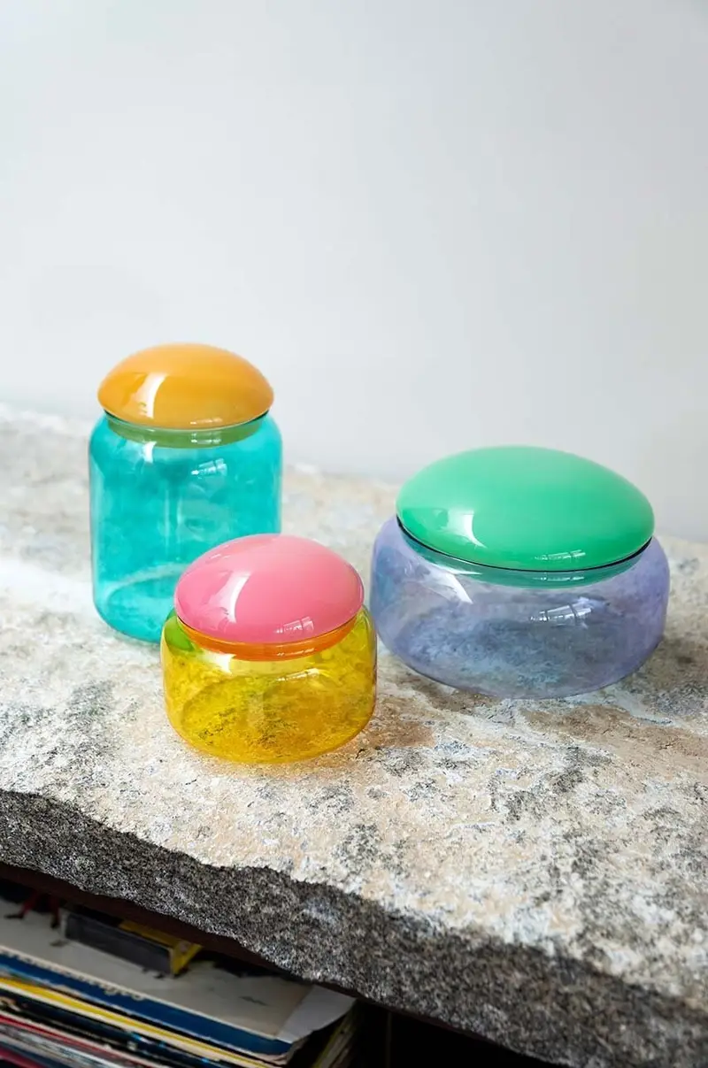 contenitore con copperchio puffy lilac Multicolore miniatura 5