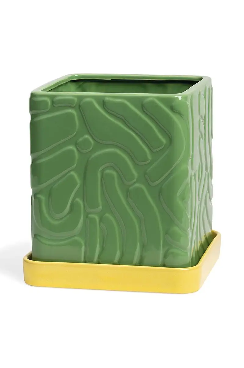 copertura vaso Tribe Green Multicolore