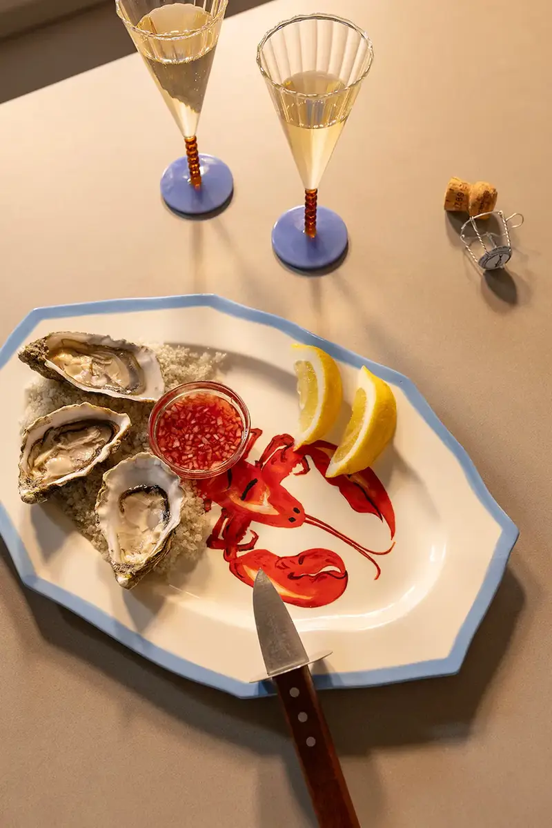 piatto da portata sirene 41, 5 x 27 x 2, 5 cm Multicolore miniatura 4