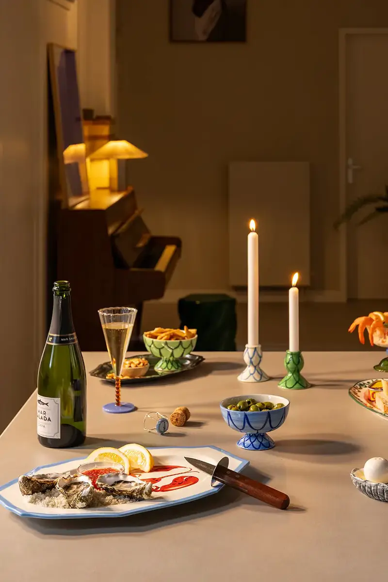 piatto da portata sirene 41, 5 x 27 x 2, 5 cm Multicolore miniatura 5