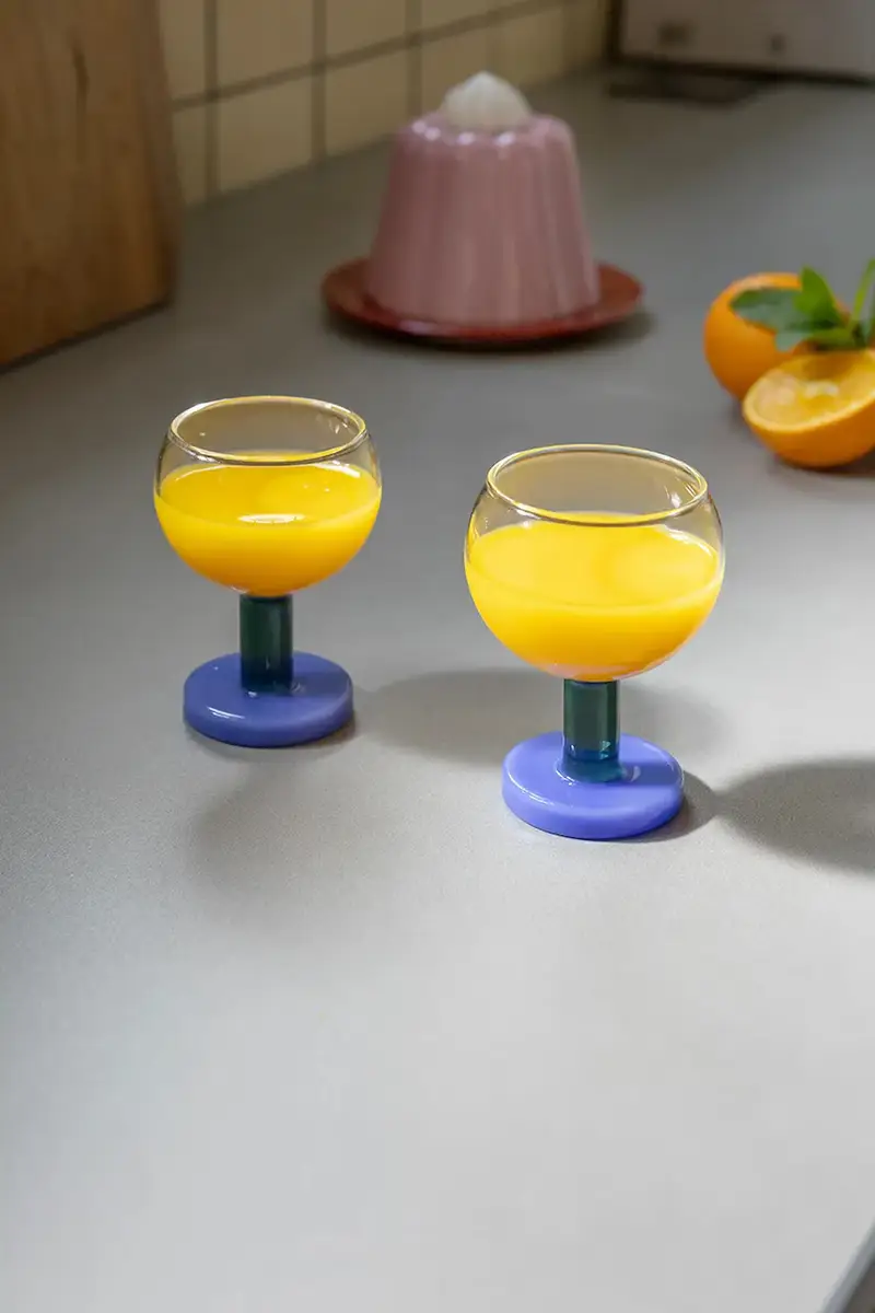 set di calici cantine 200 ml pacco da 2 Multicolore miniatura 2