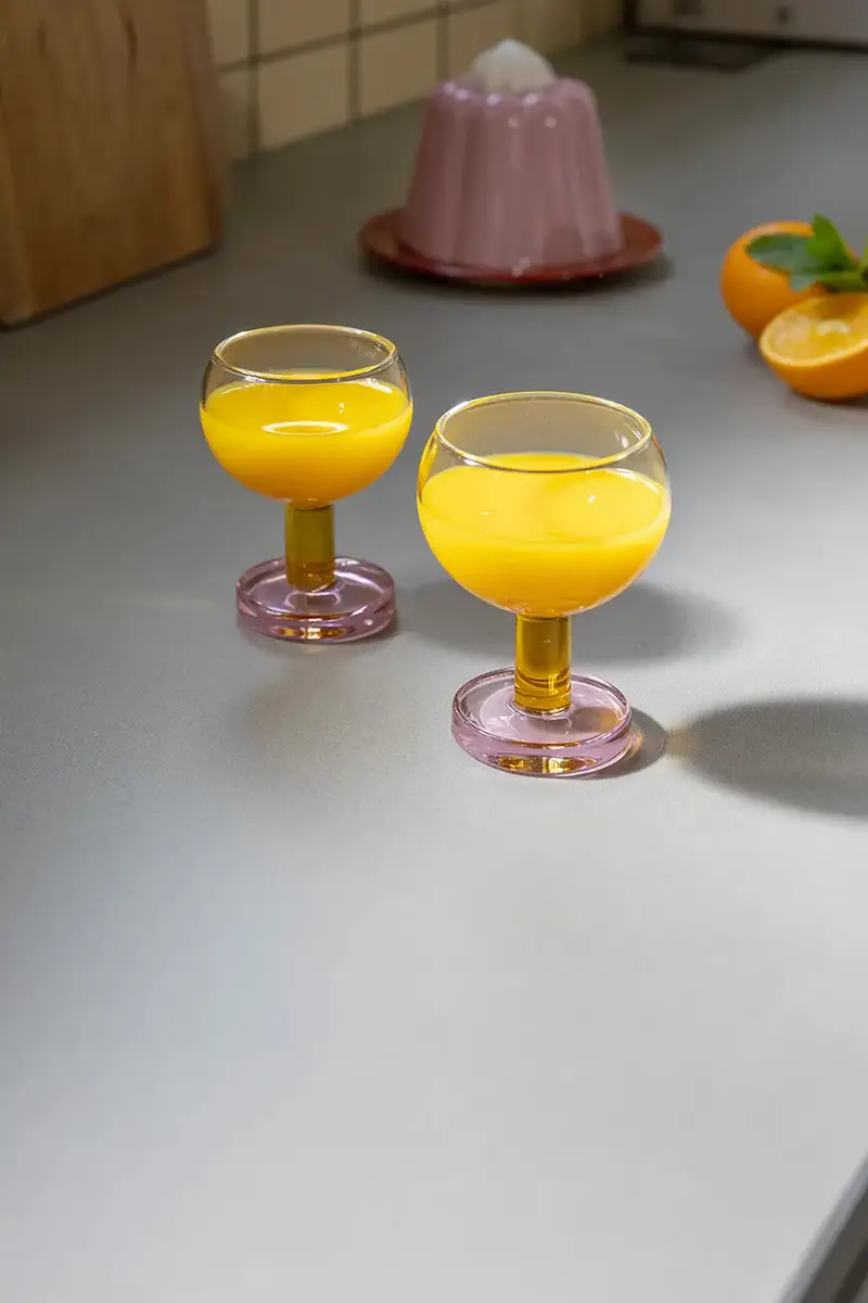 set di calici cantine 200 ml pacco da 2 Multicolore miniatura 2