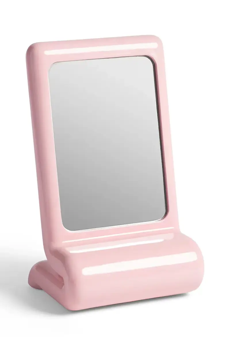 specchio 15 x 12,5 x 25 cm colore rosa