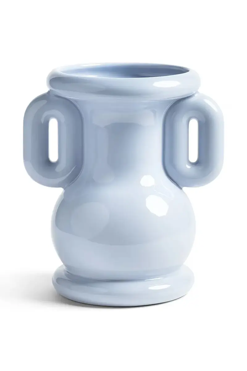 vaso decorativo amfora 23 x 18 x 26,5 cm Blu