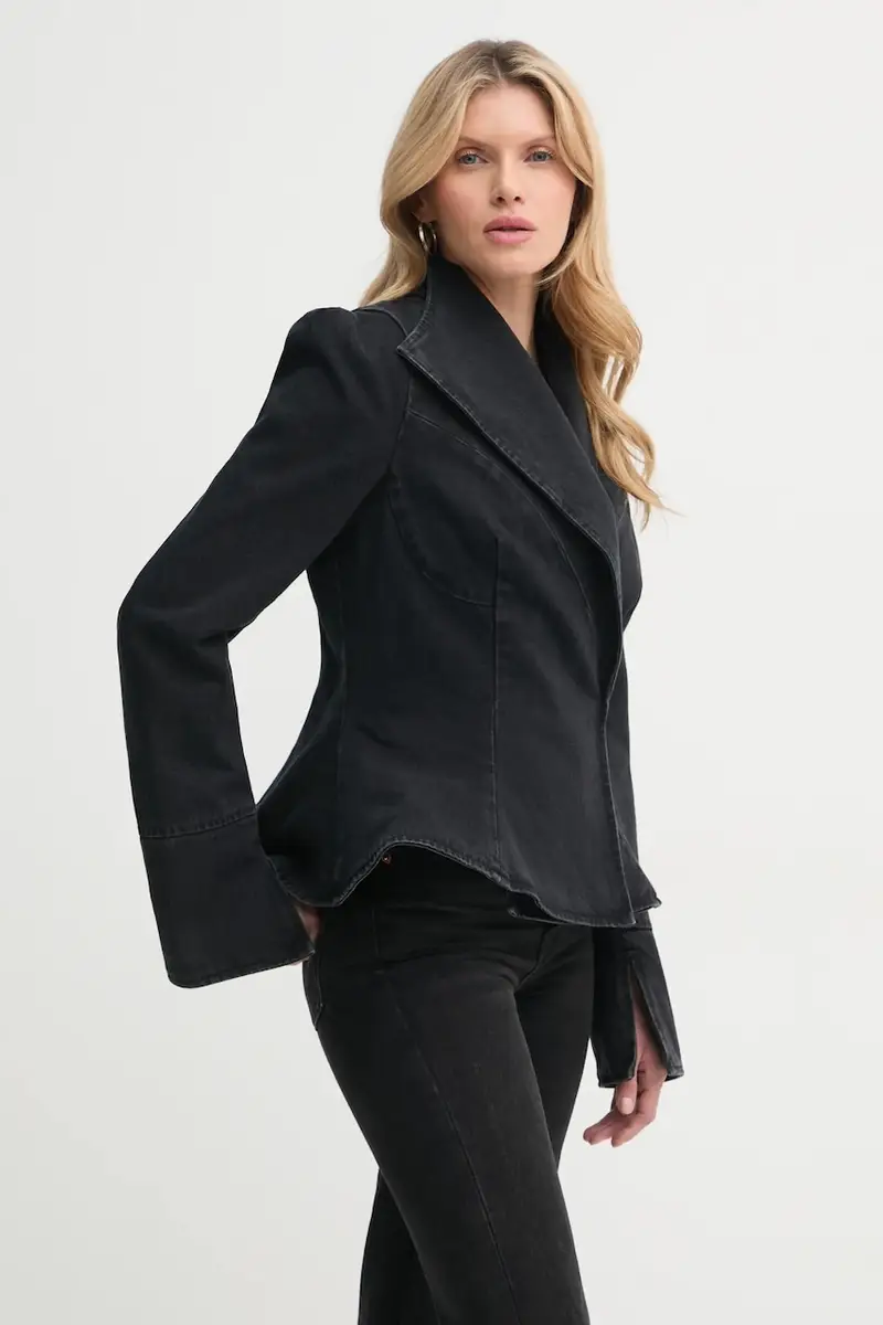 blazer jeans colore nero KLW09006DF139KLW55
