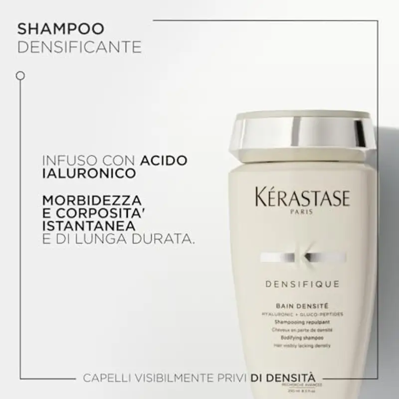 Kérastase, Densifique Femme, Shampoo Rimpolpante & Ridensificante, Per Capelli Fini & Sottili, Bain Densité, 250 ml miniatura 3