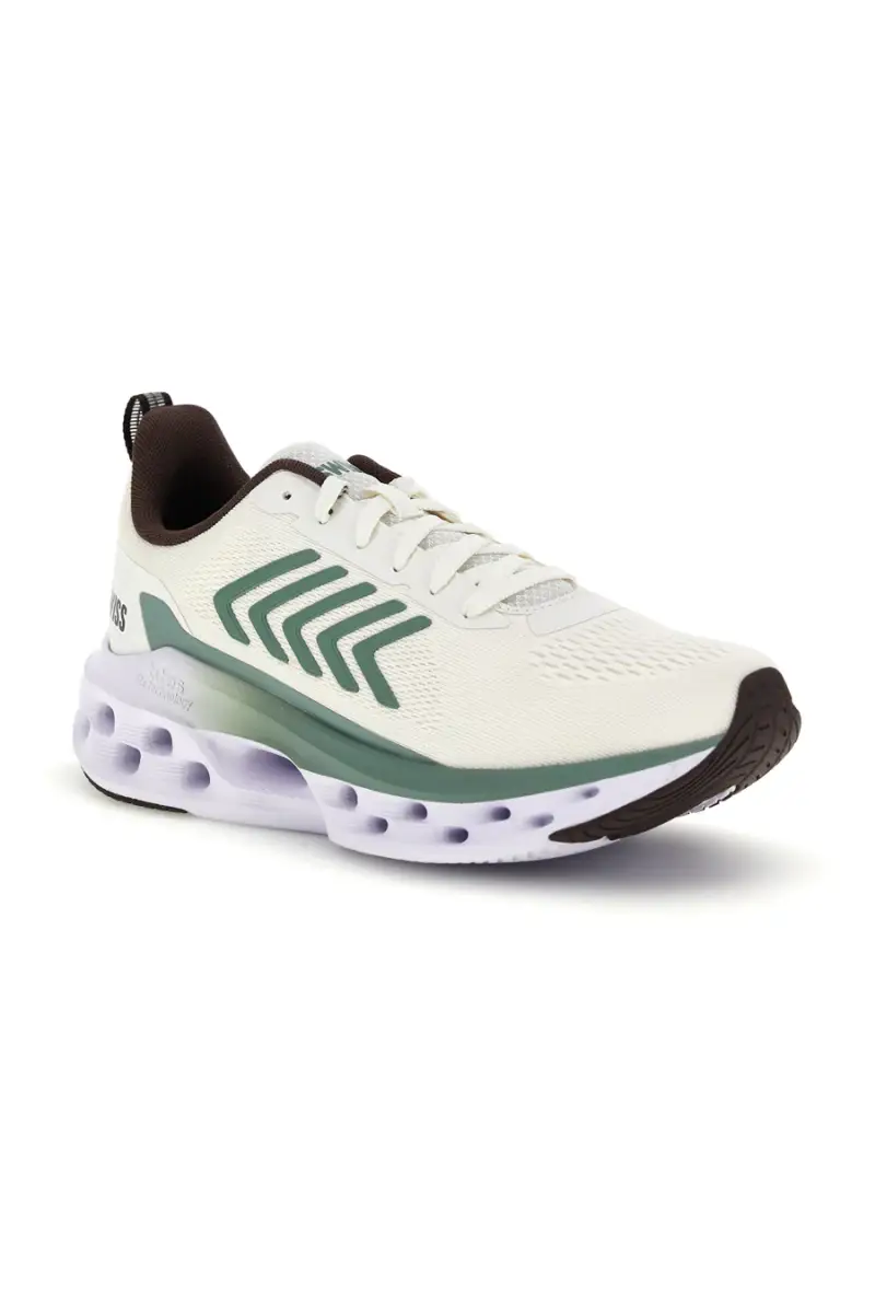 Scarpe sportive bianche in mesh traspirante K-swiss Melrose Tubes Lite [BIANCO] miniatura 2