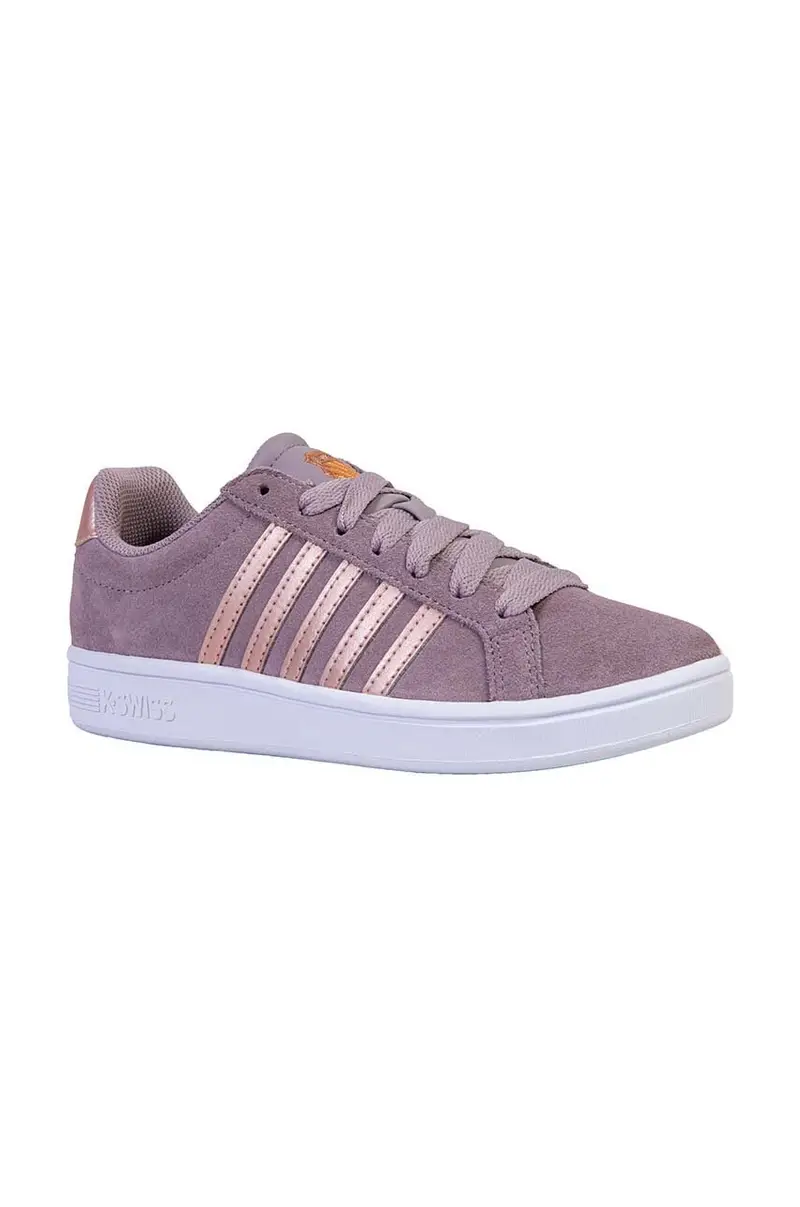 sneakers in pelle COURT TIEBREAK SDE colore rosa 97012.094.M miniatura 2