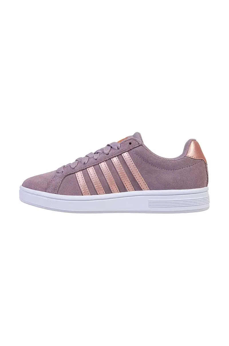 sneakers in pelle COURT TIEBREAK SDE colore rosa 97012.094.M miniatura 5