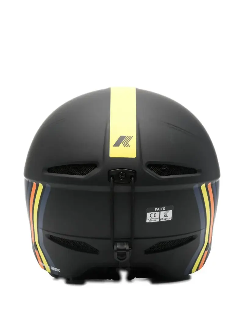Casco Faito con dettagli a righe Nero miniatura 2