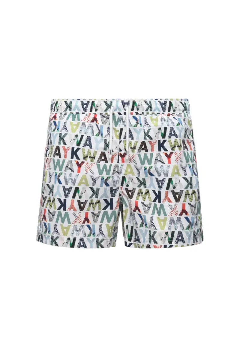 Costume da bagno Uomo K-way HAZEL GRAPHIC BEACH K2158GW_C12 - GRAPHIC LETTERING MULTICOLOR