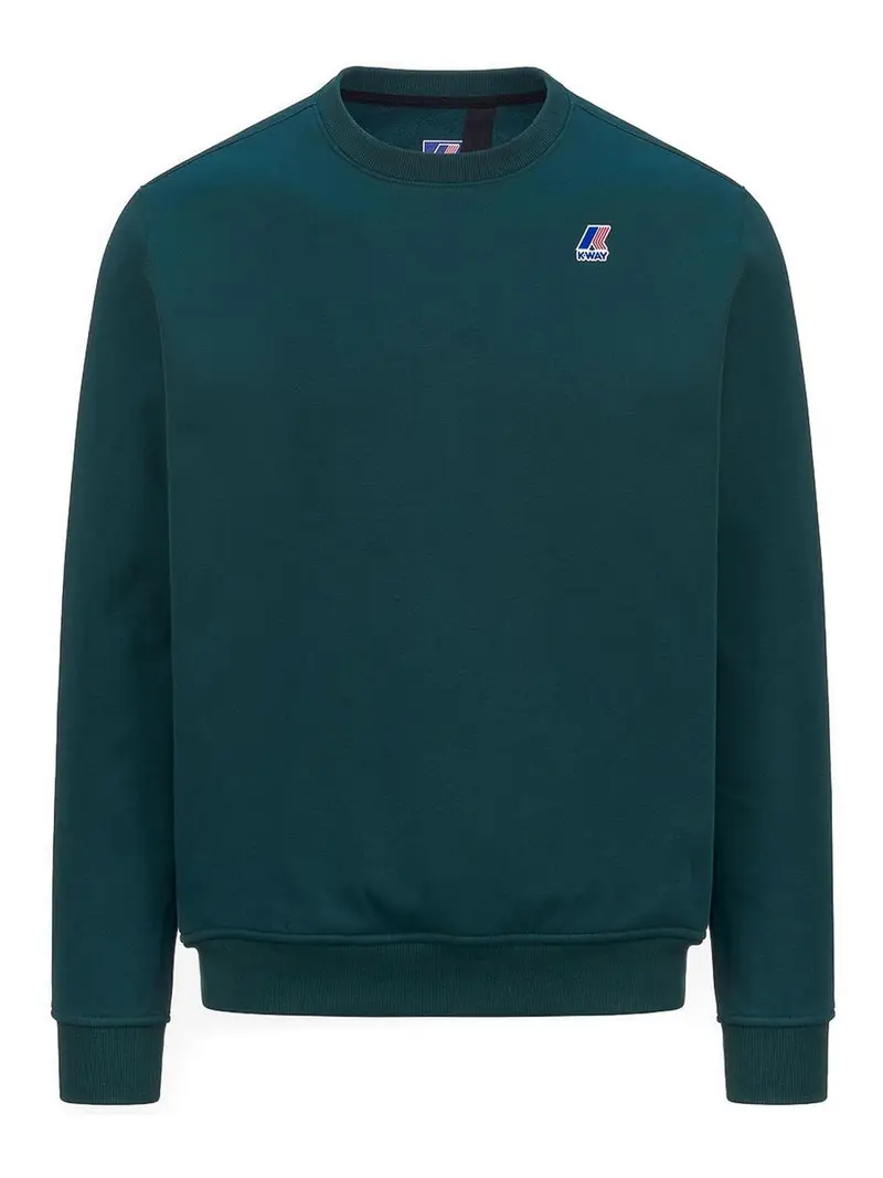 Felpa a girocollo Verde