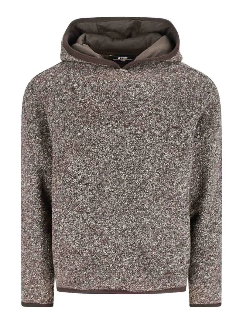 Felpa Cappuccio Marrone