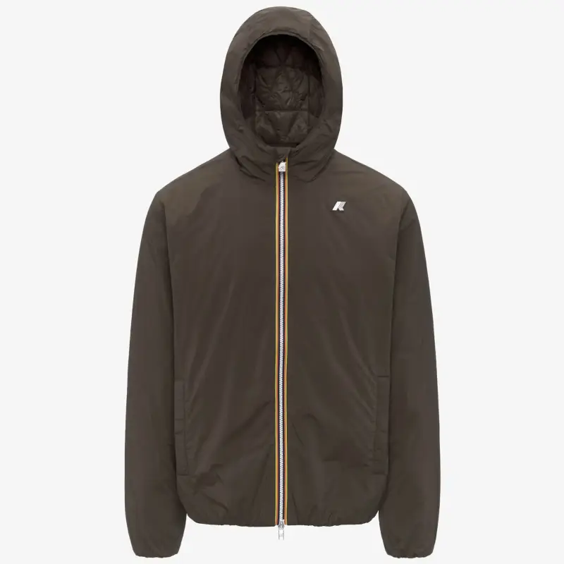 Giacca corta Uomo K-way Jack Plain Warm K2136DW-XRG Black olive