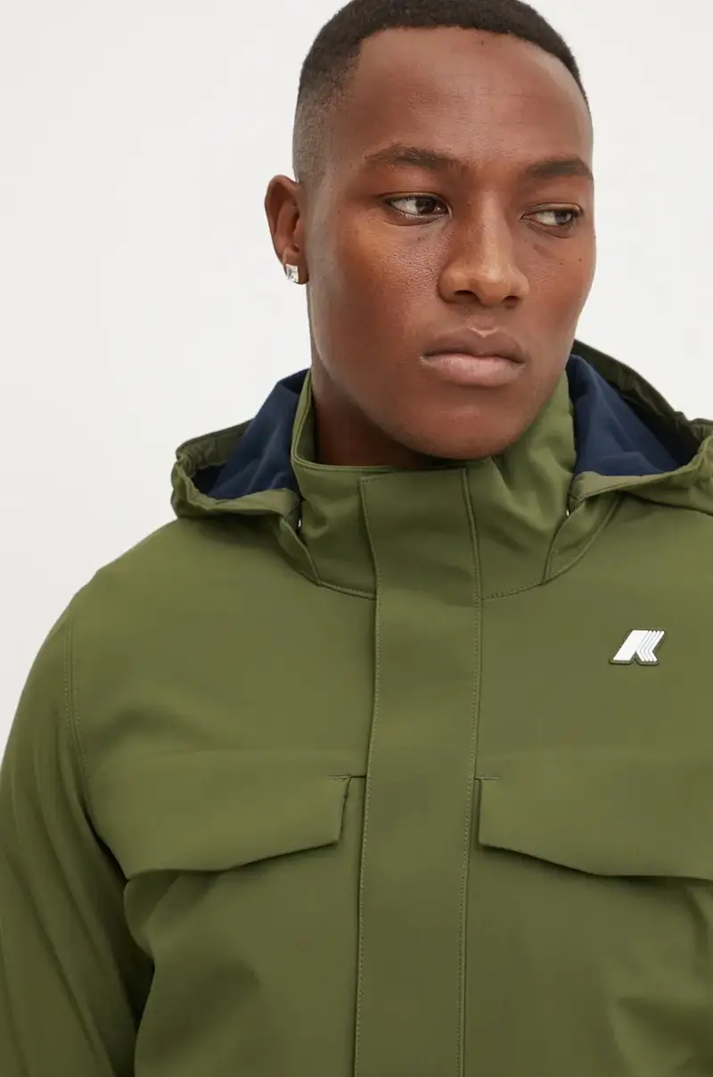 giacca impermeabile uomo colore verde K7126VW miniatura 2