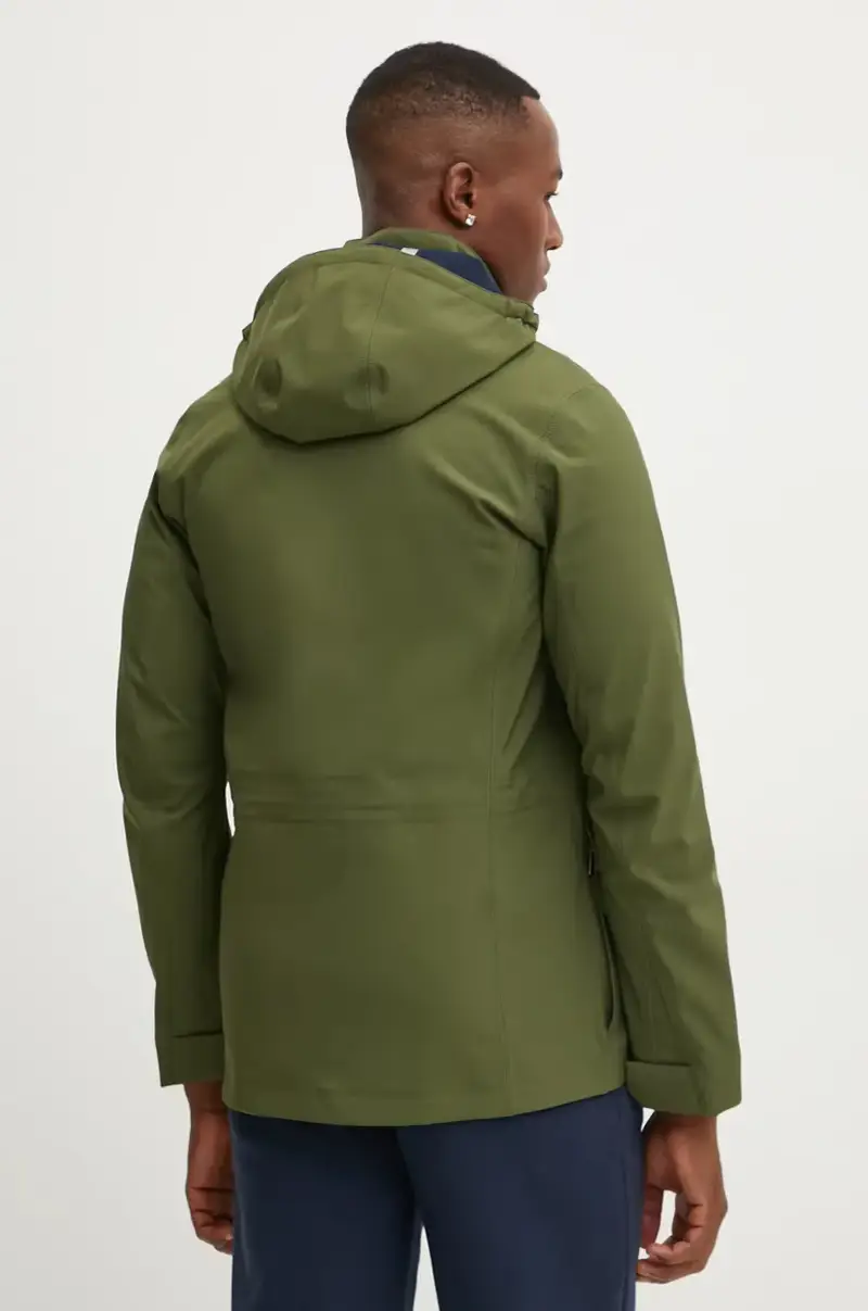 giacca impermeabile uomo colore verde K7126VW miniatura 3