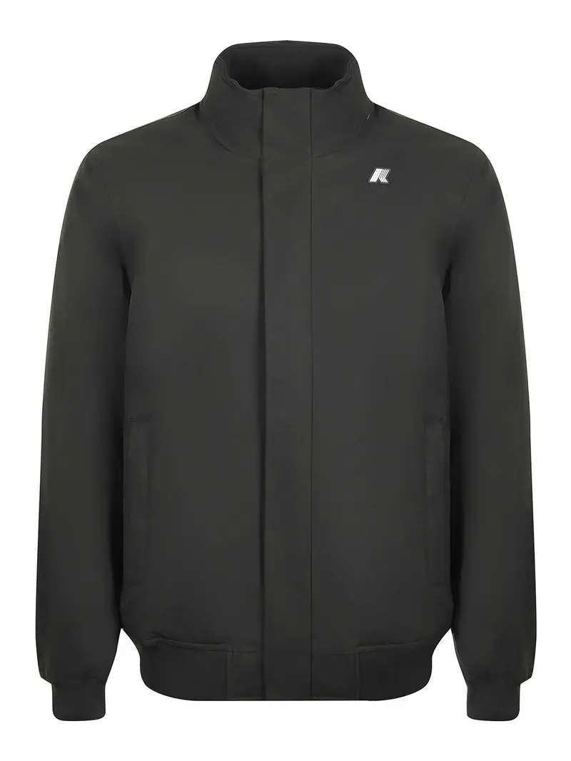 Giacca In Twill Di Nylon Verde