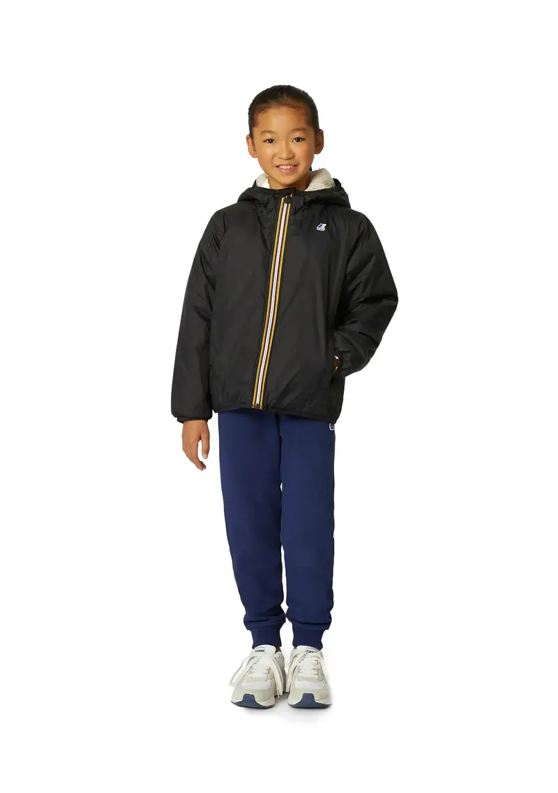 K-WAY - Giacca Junior Ecru/black Pure miniatura 2