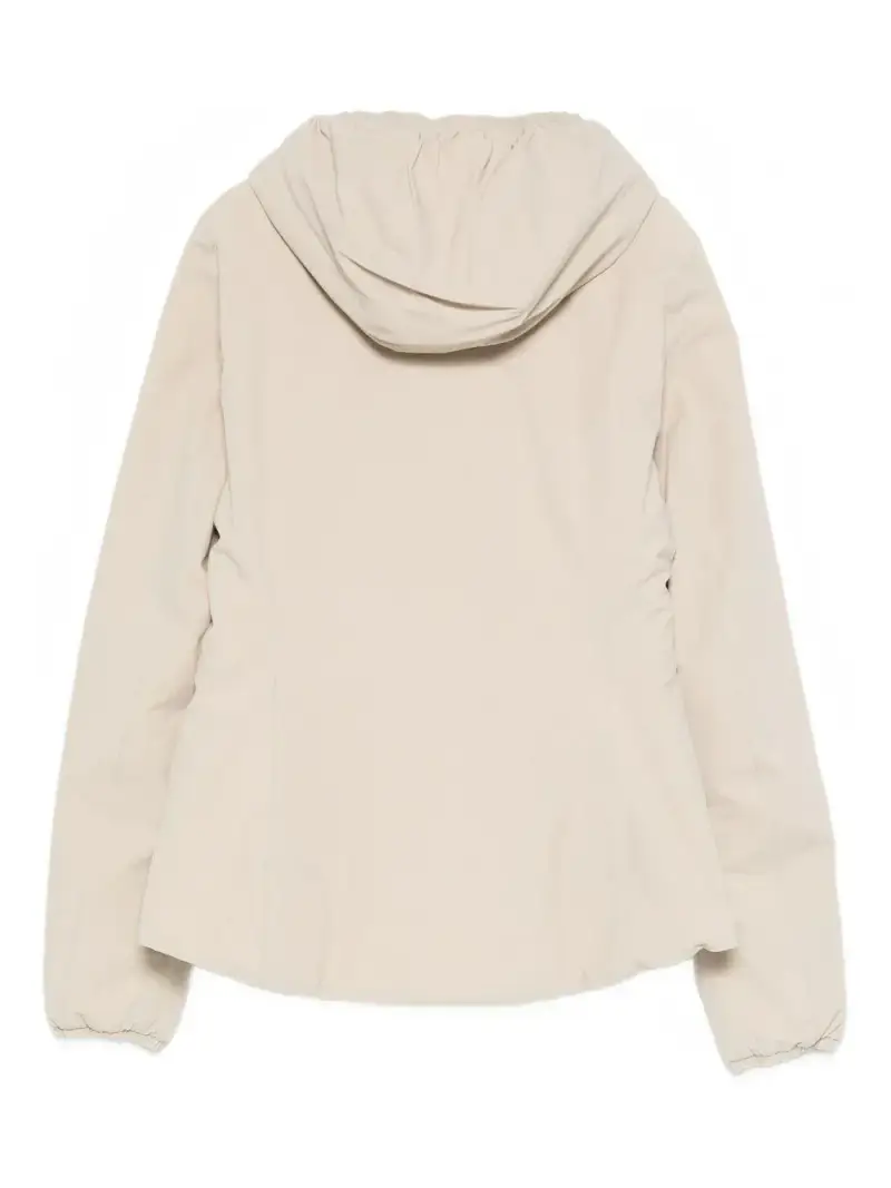 Giacca Lily beige/bianco con zip e cappuccio miniatura 3