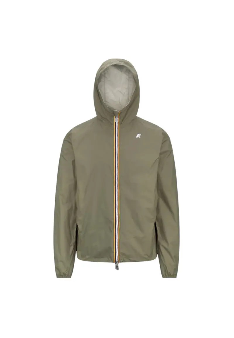 Giacca Uomo K-way JAKE PLUS 2 REVERSIBLE k2124ew_azu - GREEN LICHEN-BEIGE LT