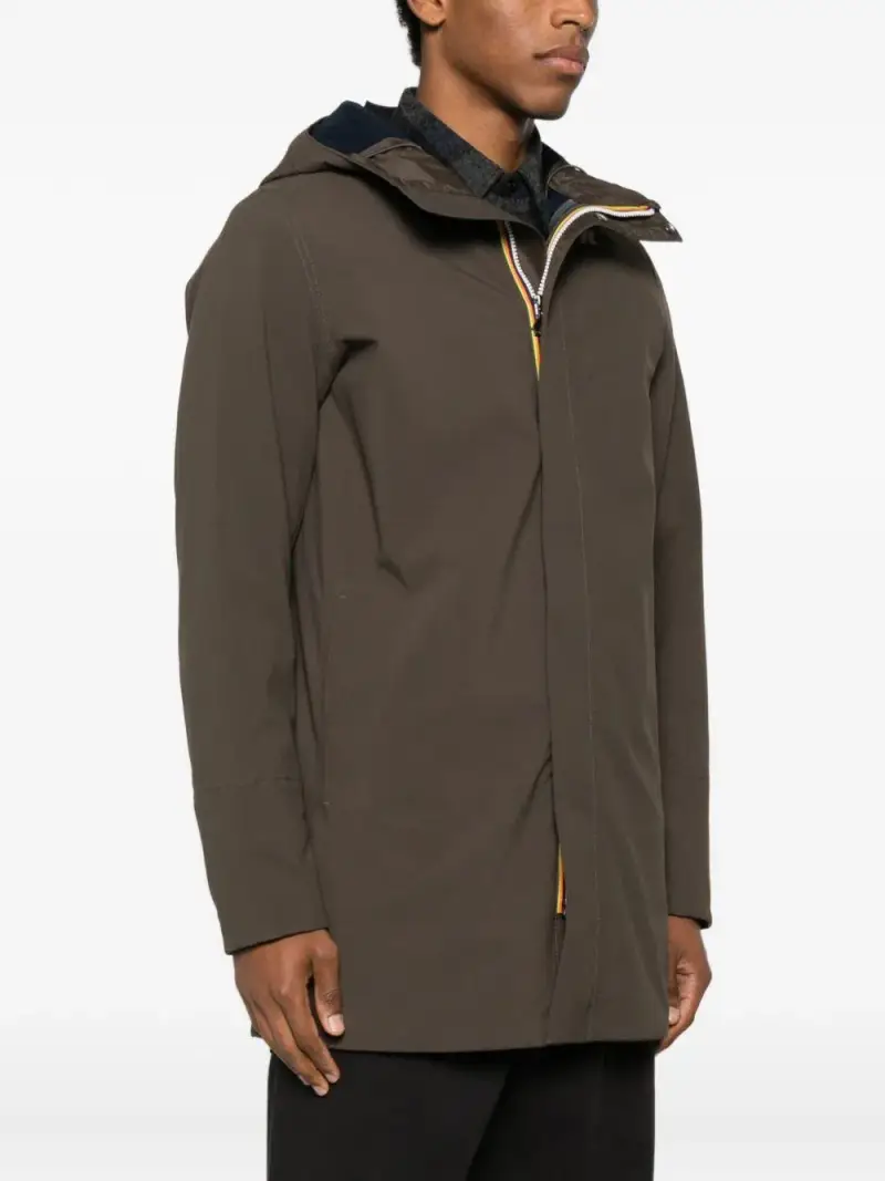 Giacca verde militare con cappucc Verde milatare miniatura 2