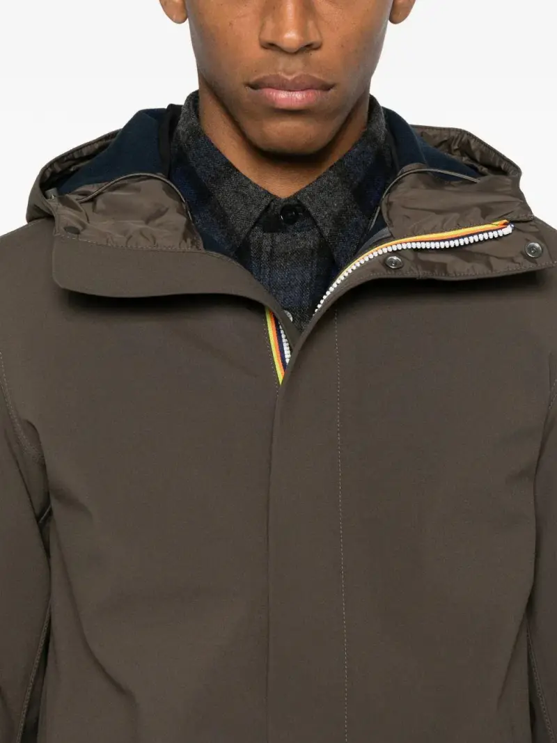 Giacca verde militare con cappucc Verde milatare miniatura 3