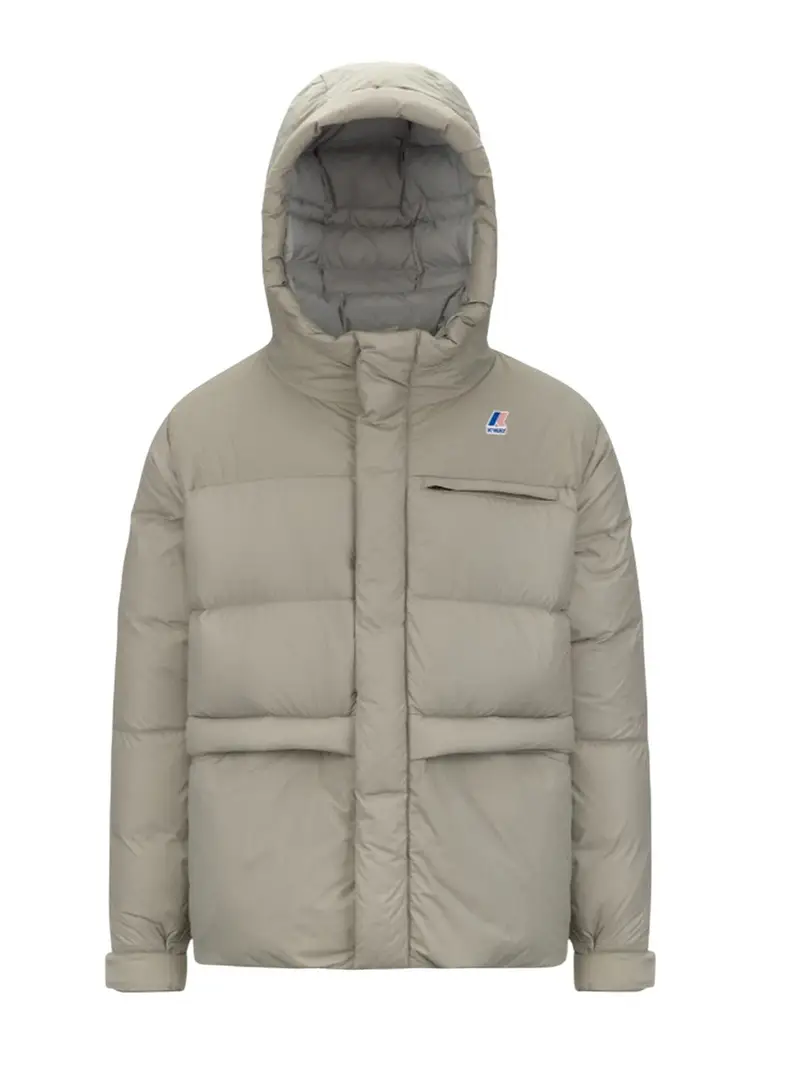 giubbini uomo k-way - le vrai 4 0 aurele heavy warm - verde GREEN