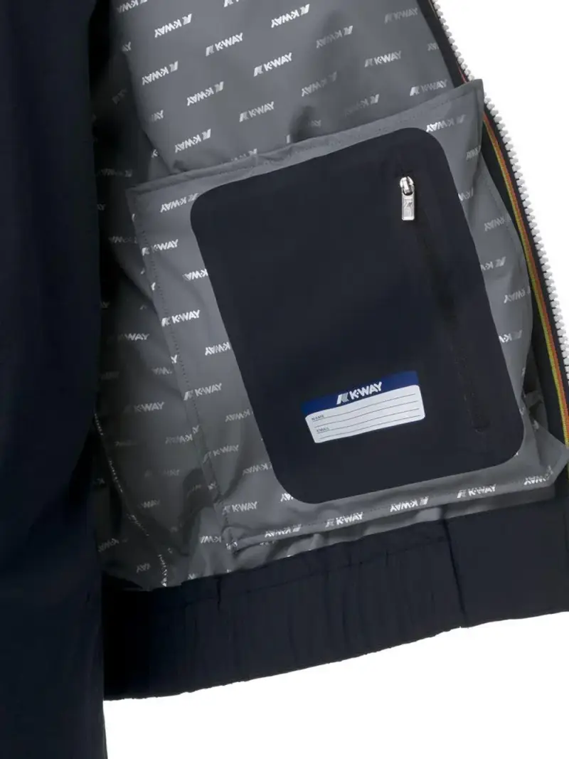 Giubbino aurene stretch dot blu miniatura 3