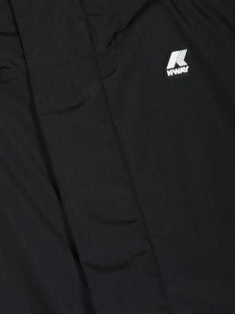 Giubbino nero logo petto miniatura 3