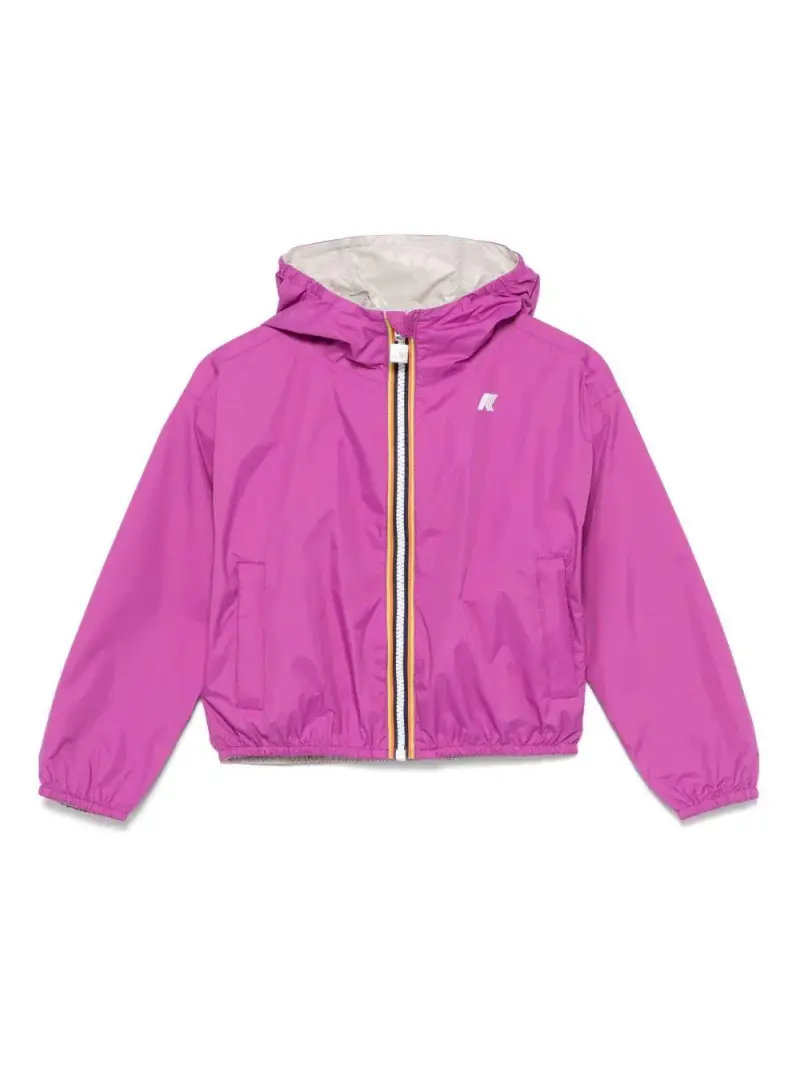 Giubbino P rika fucsia/beige reversibile Viola