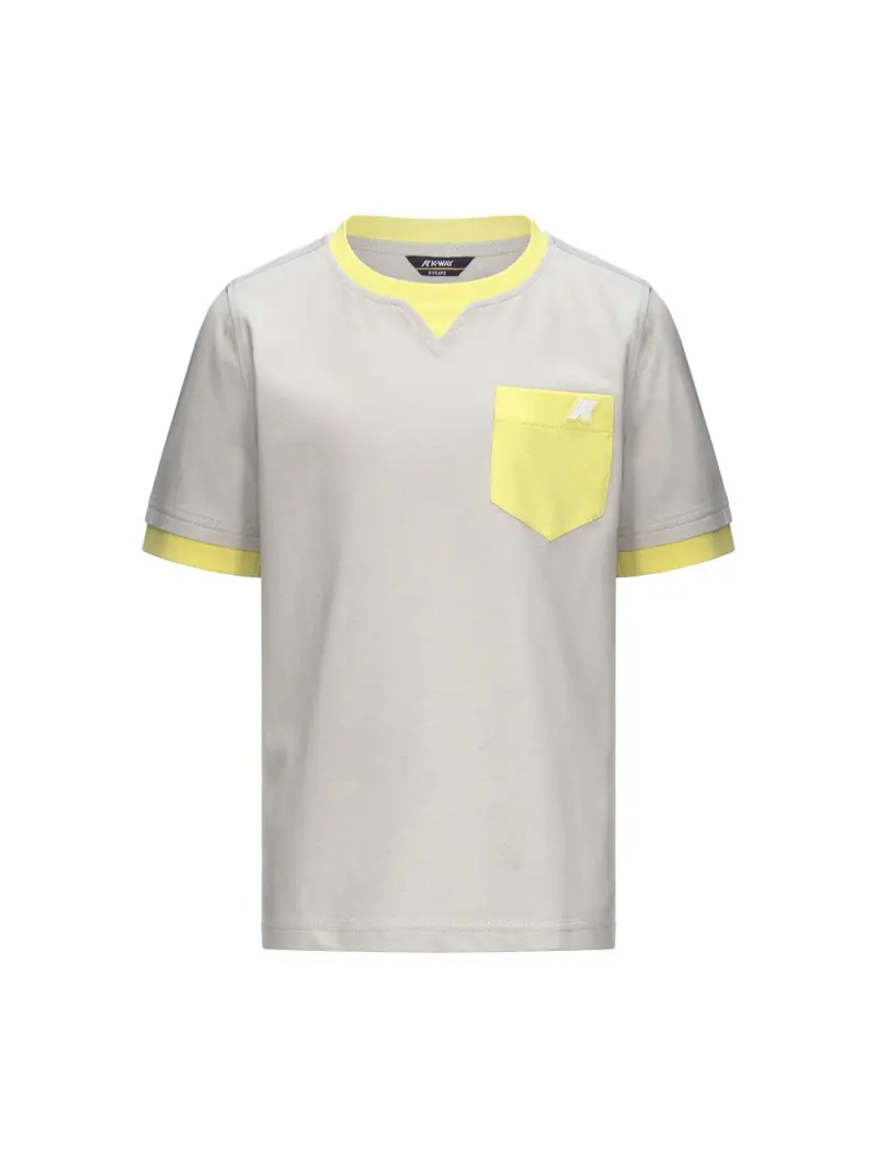 T-shirt p.sigur beige/verde lime