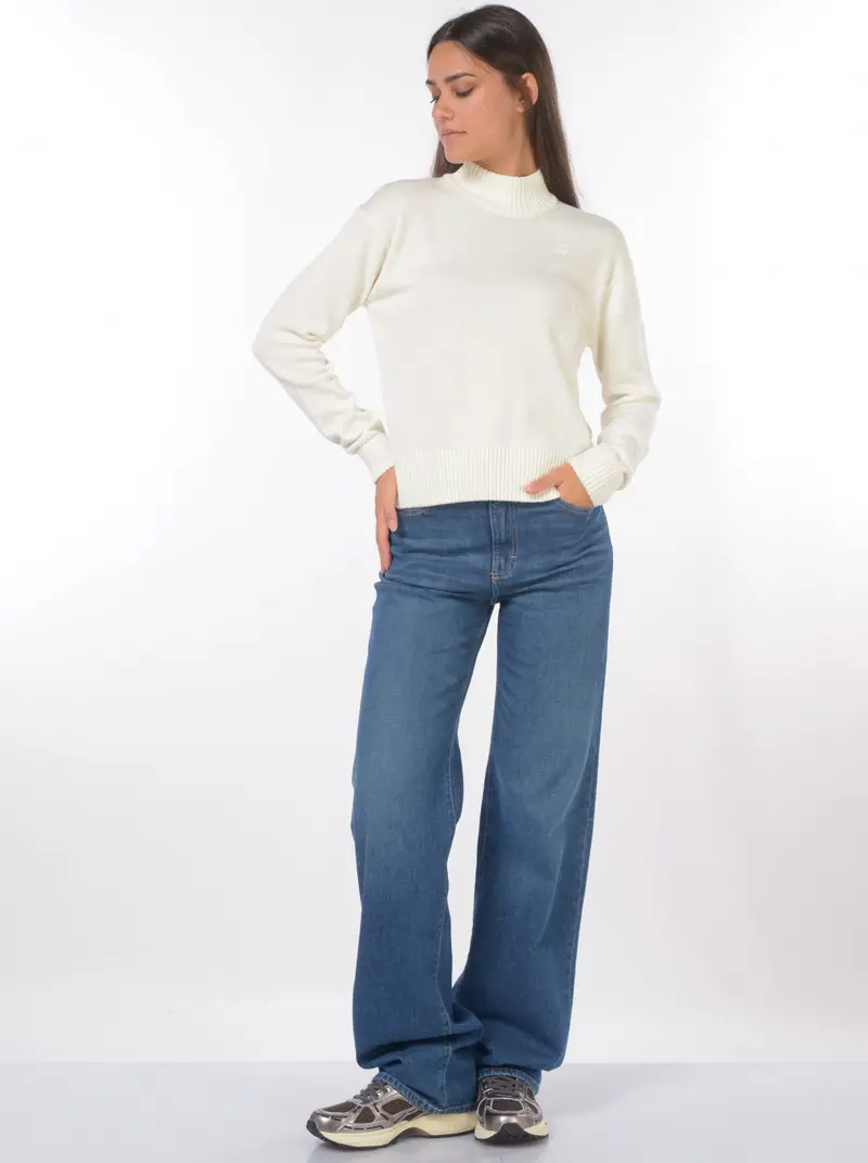 maglia da donna K Way a lupetto con logo BEIGE miniatura 2