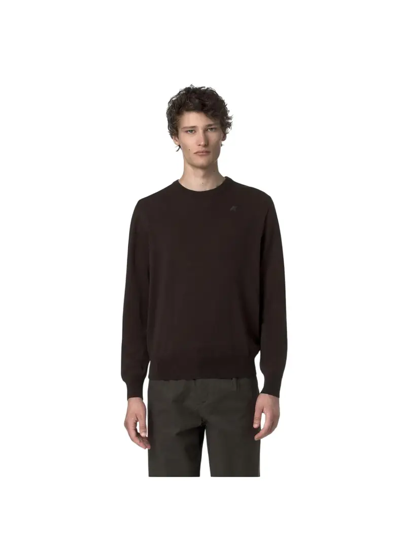 Maglia uomo Pullover in Cashmere e Cotone K2142EW 260 BROWN