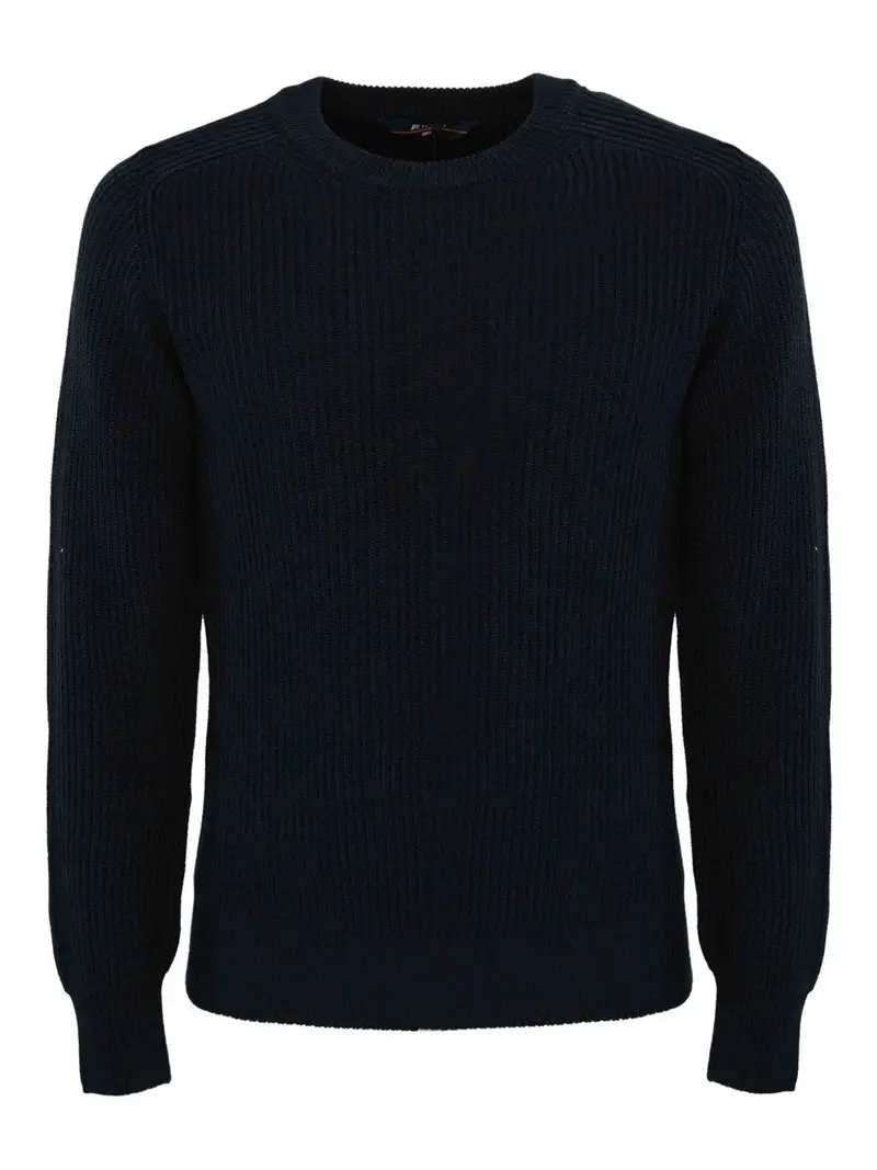 Maglia Verin In Misto Lana Merino Blu