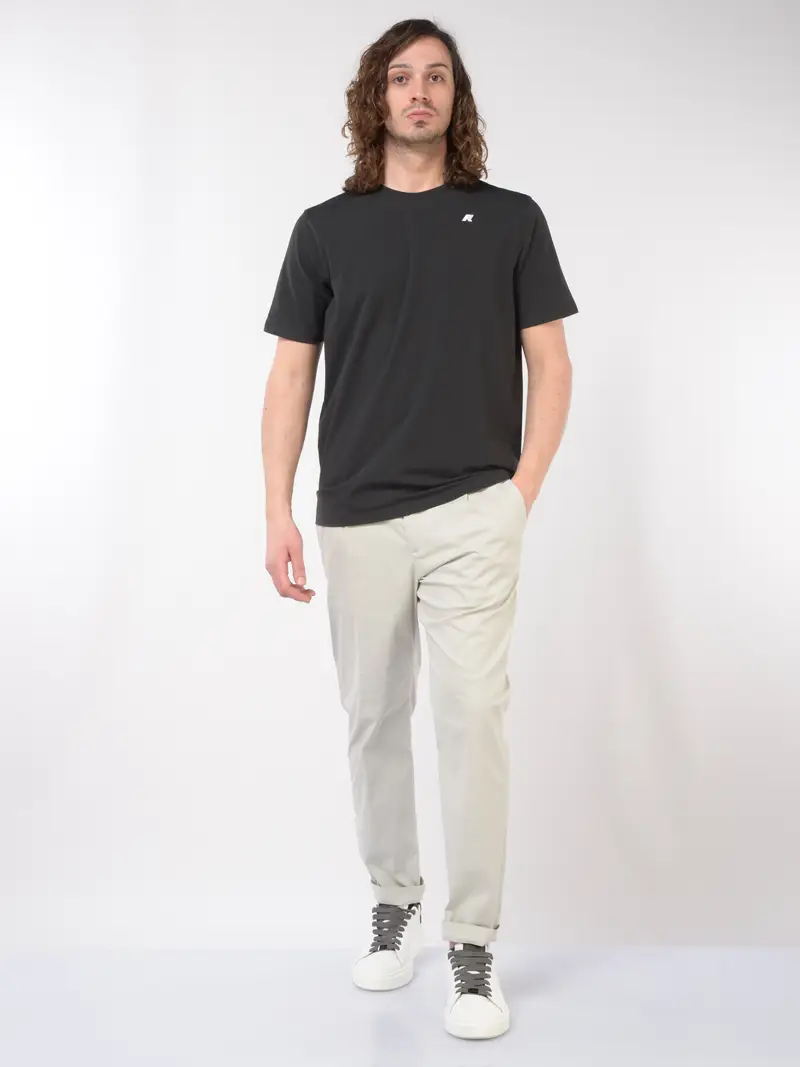 pantalone da uomo K Way chino con pinces Grigio miniatura 2