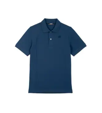per uomo K5127BW Polo Amedee Pique blu (S), Casual, Cotone, Manica corta
