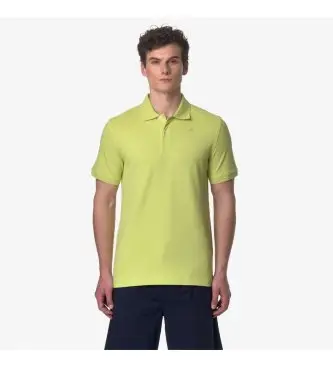 per uomo K5127BW Polo Ameede Pique lima (M), Casual, Verde, Giallo, Cotone, Manica corta