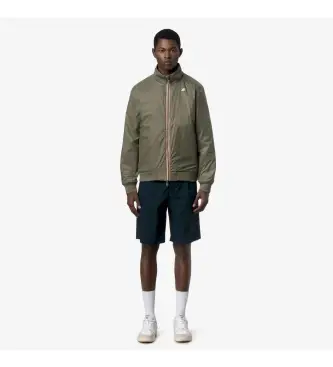 per uomo K8135PW Giacca reversibile Arsene, blu navy, verde (S), Casual, Cotone