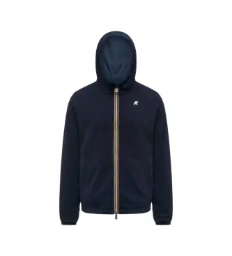 unisex K8134TW Giacca reversibile in interlock blu navy (S), Casual, Cotone