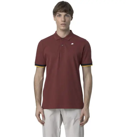 K-Way Polo Uomo Rosso 2486344