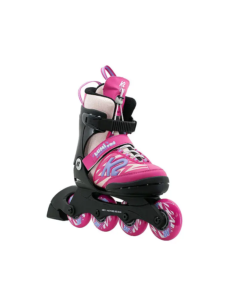 Pattini in linea da bambina Eddie Lumi Pro rosa | 32-37