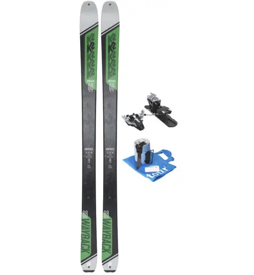 Set Wayback 88 sci da scialpinismo+attacchi+pelli Green